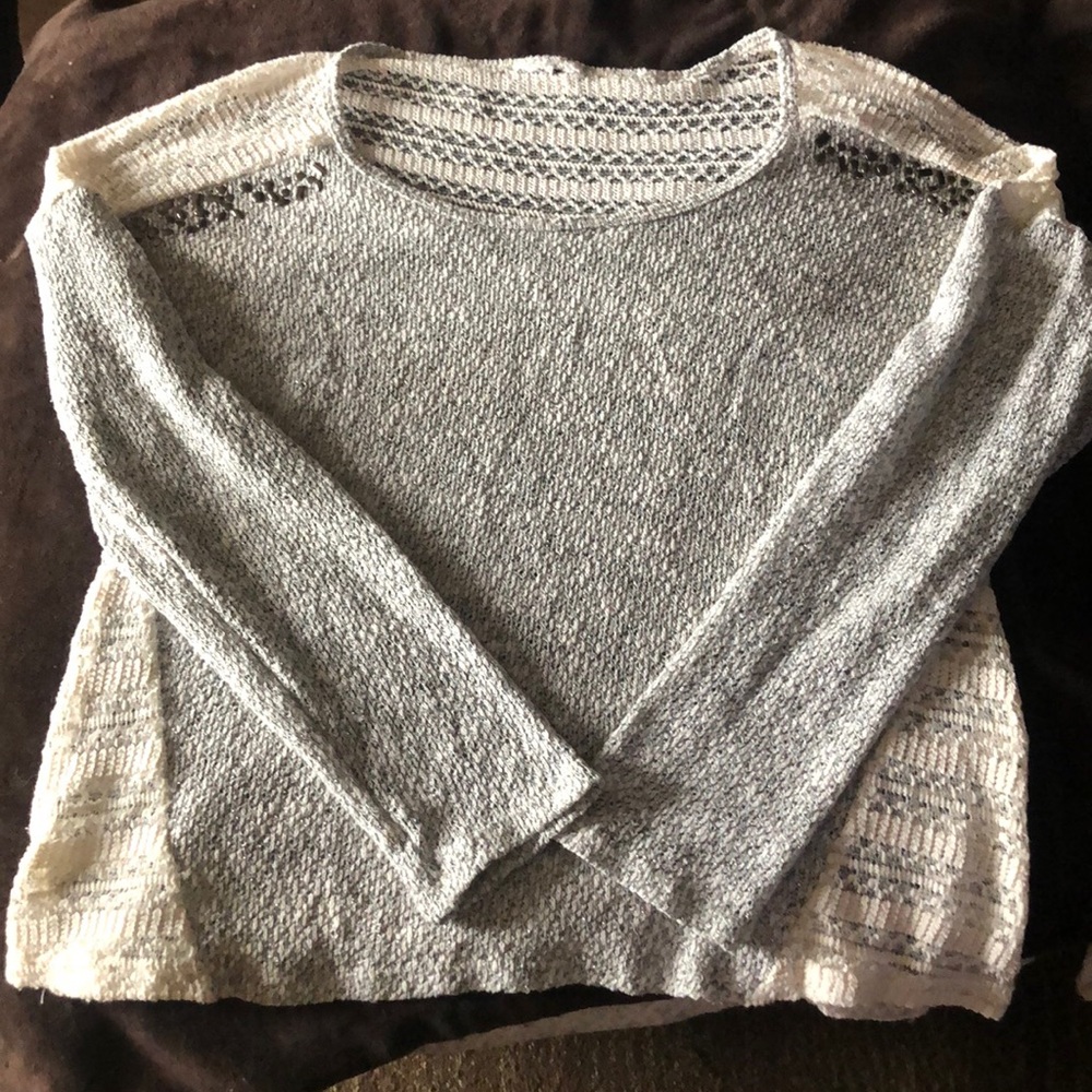Shyanne Brand crochet back sweater